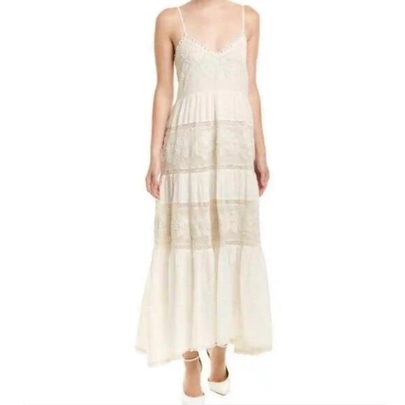 Anthropologie Dresses & Skirts - ANTHROPOLOGIE / LOVE THE LABEL The Aurora Beaded Maxi Dress Cream Sz Small